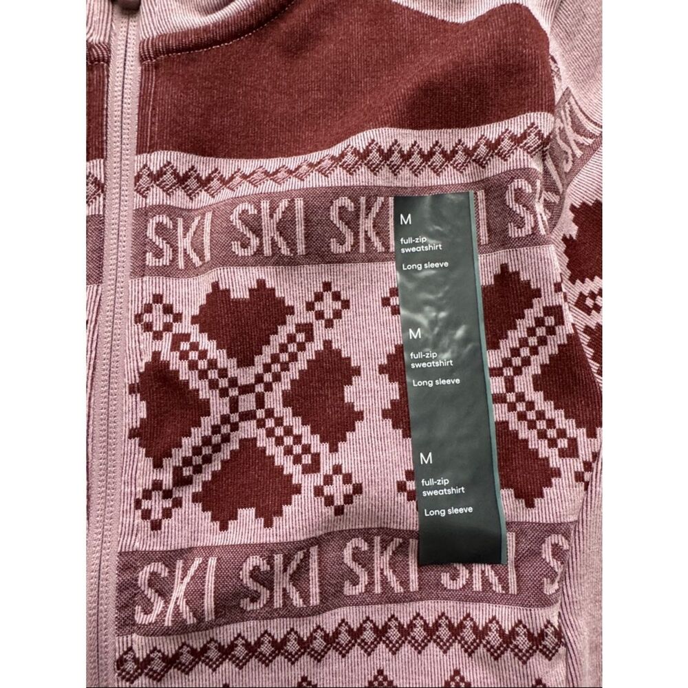 all in motion Pink Patterned Full-Zip Ski Jacket - Picture 2 of 3